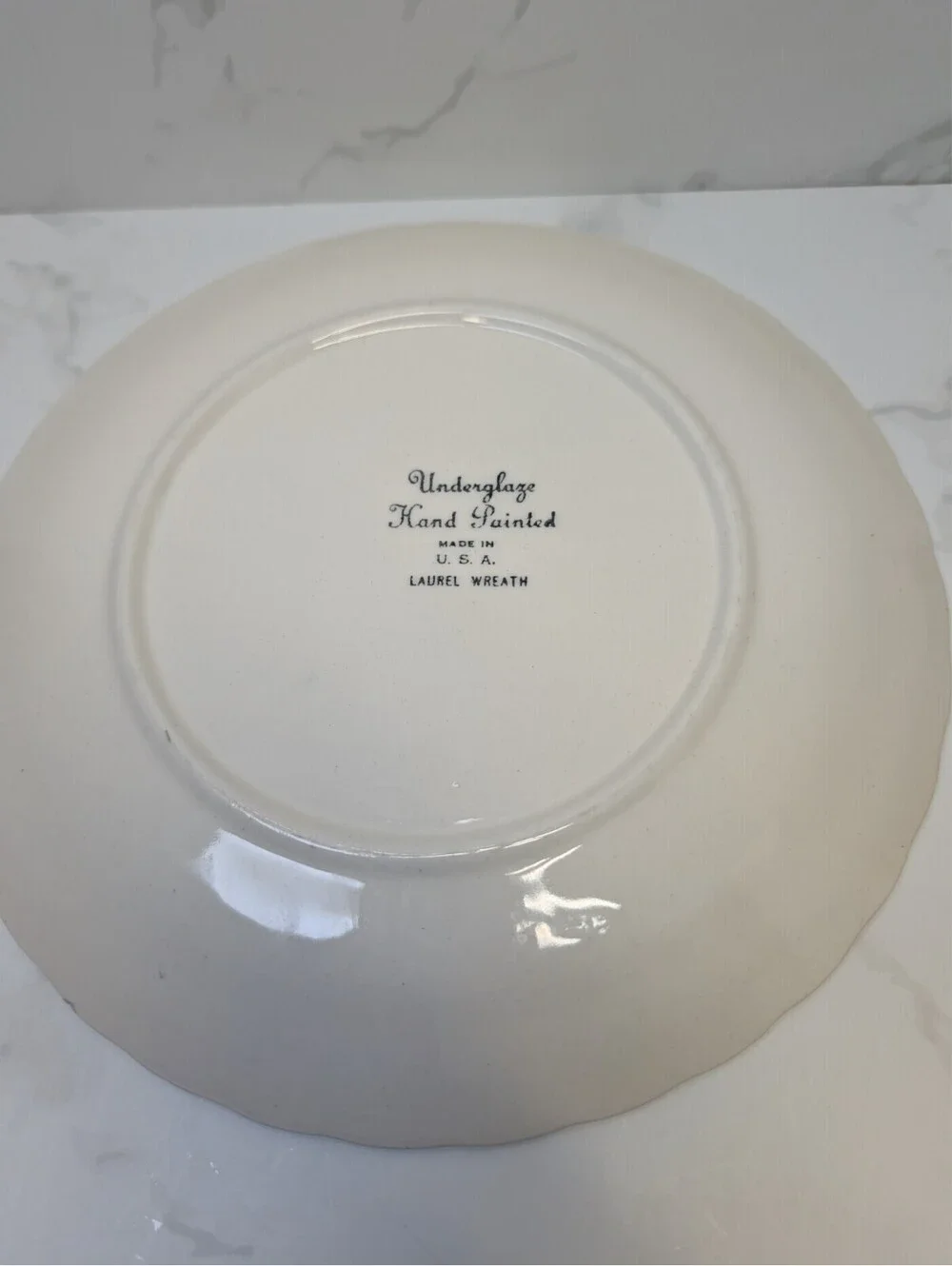 Blue Ridge Laurel Wreath Luncheon Salad Plates Set of 4 8.5
